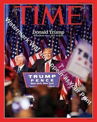 Donald Trump 45th President United States TIME Reprint Matted/Unmatted 2016 3