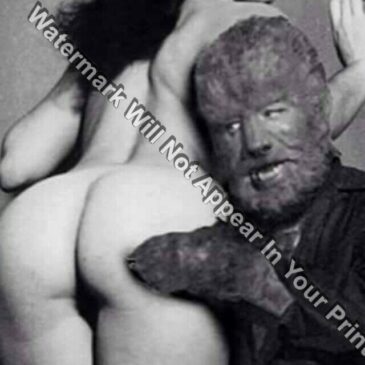 Vintage Bettie Page Wolfman Odd Strange Antique Photo Pic Freaky P3