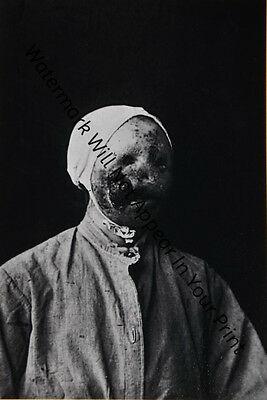 ODD BIZARRE STRANGE WEIRD CREEPY CRAZY FREAKY Zombie Face Messed Up VINTAGE PIC