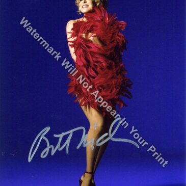 Bette Midler Singer Wind Beneath My Wings Musician Reprint Signed Photo Pic