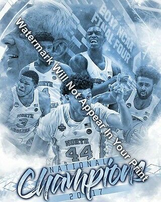 UNC North Carolina Tar Heels 2017  National Champions Basketball Berry Meeks Pic