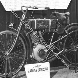 1903 1904 First Harley Davidson Motorcycle Ride Bike RARE Photo Reprint Pic