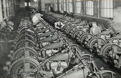 1941 Indian Scout Motorcycles Company Vintage WW2 Photo Military RARE Reprint