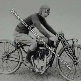 1921 INDIAN Motorcycle Henry Hammond Bike Vintage Photo Old Ride RARE Reprint