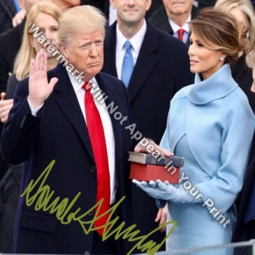 DONALD J. TRUMP Inauguration Signed Reprint Make America Great Again Photo DT22