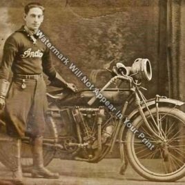 1911 Indian Motorcycle Racing Rider RARE Action Photo Reprint Pic Image M17