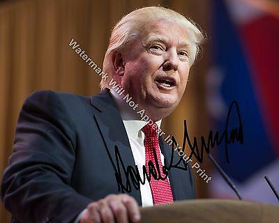 DONALD J TRUMP Signed Reprint Make America Great Again Photo 2016 Republican DT4
