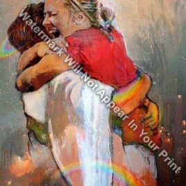First Day In Heaven Painting – I HELD HIM And Would Not Let Him Go Reprint Print Picture Jesus