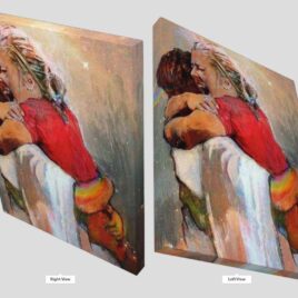 First Day In Heaven – I HELD HIM And Would Not Let Him Go Canvas Wall Print Jesus FEMALE