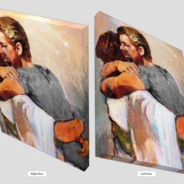 I HELD HIM And Would Not Let Go Reprint Jesus First Day In Heaven Canvas Wall Print MALE