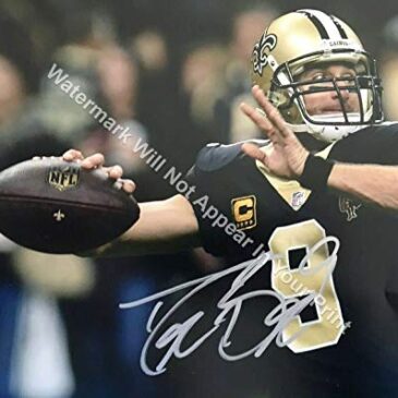 WarriorJohn Drew Brees Autographed Signed 8×10 Photo Saints Reprint SR1 Matted/Unmatted