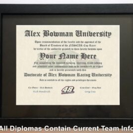 Alex Bowman NASCAR #1 Fan Certificate Man Cave Diploma Perfect Gift