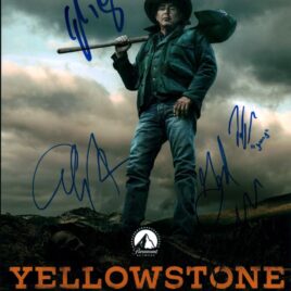 Yellowstone Cast 3 Signed Reprint Kevin Costner Kelly Reilly Cole Hauser